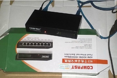 騰達代工COMFAST 8口千兆交換機 穩定性能與精湛工藝的融合，網絡升級優選
